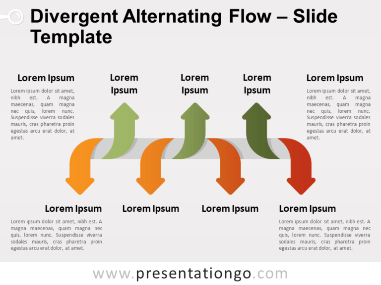 Divergent Alternating Flow for PowerPoint and Google Slides