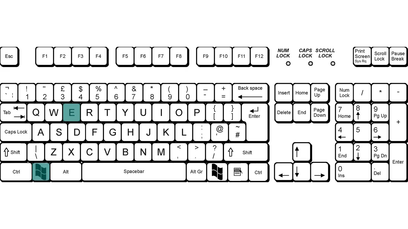 Shortcut to Open File Explorer in Windows 10