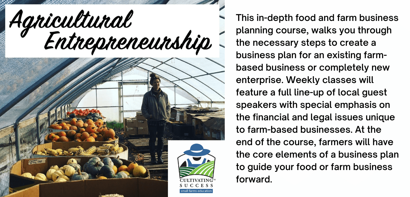 Agricultural Entrepreneurship Regional Small Farms Washington State