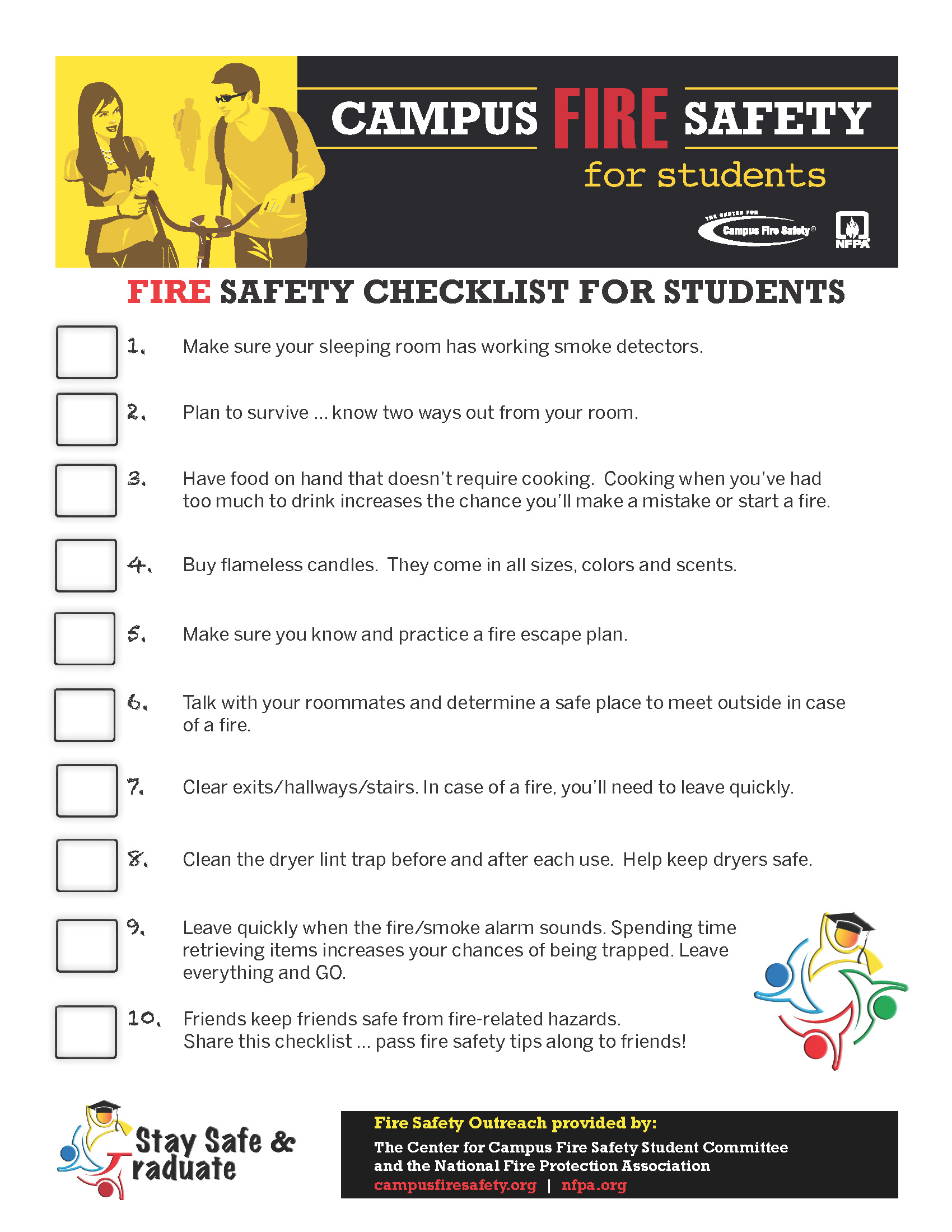 Fire and Safety Tips WSU POLICE Washington State University