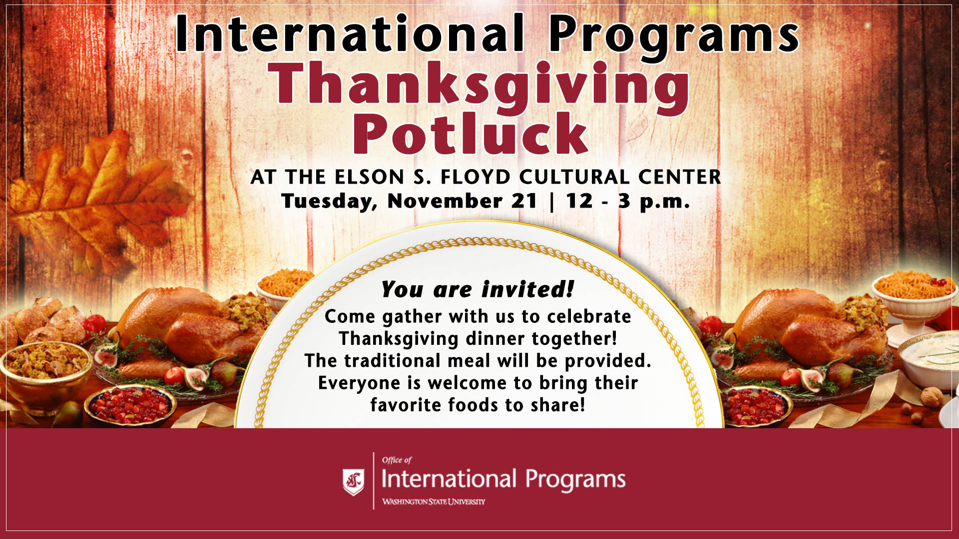 Here are some cute thanksgiving desserts that will impress your friends and. Thanksgiving Potluck | Office of International Programs ...