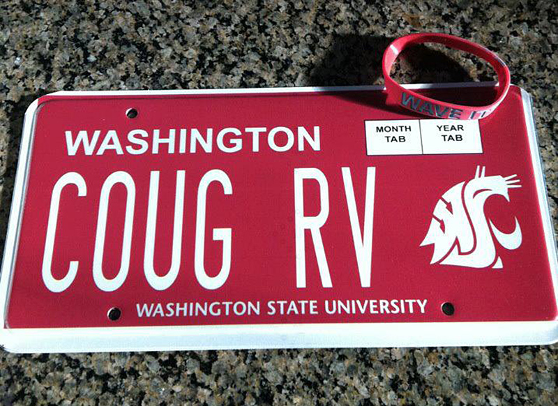 The 1 license plate Washington State Magazine Washington State