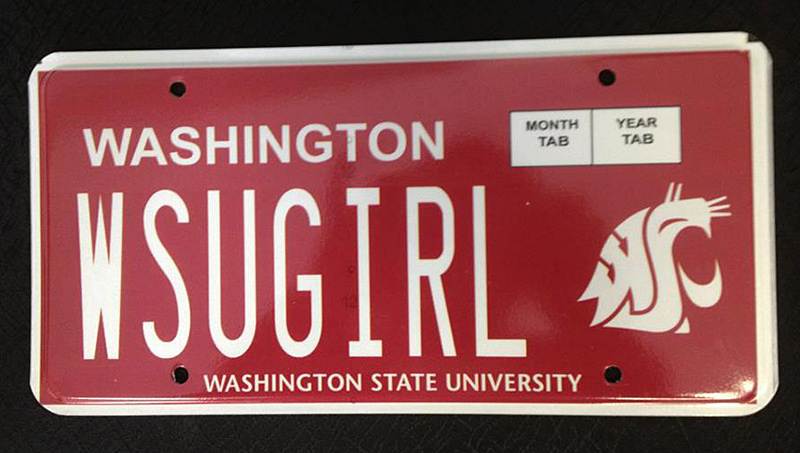 The 1 license plate Washington State Magazine Washington State