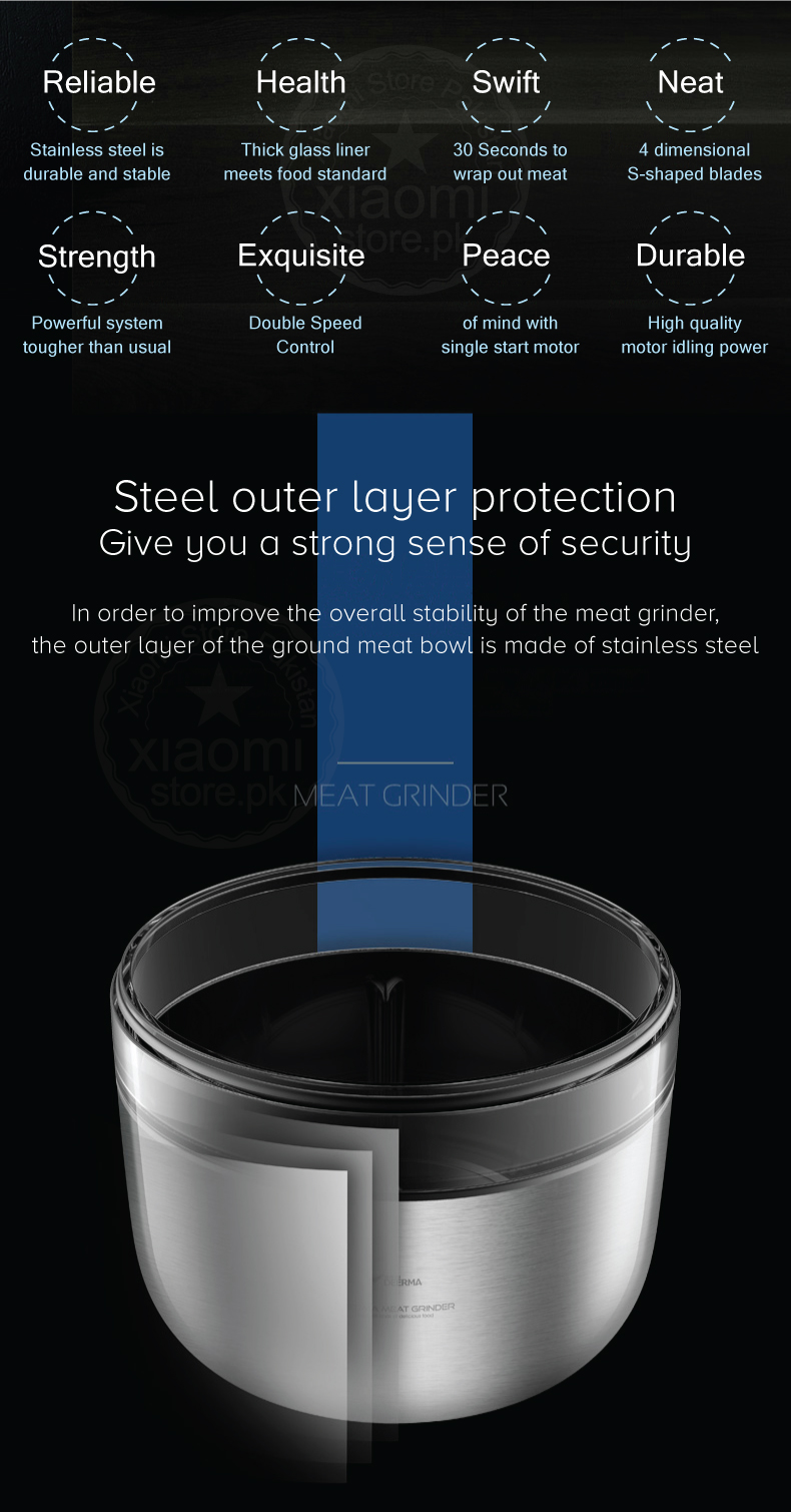 Buy Mi Deerma Stainless Steel Meat Grinder