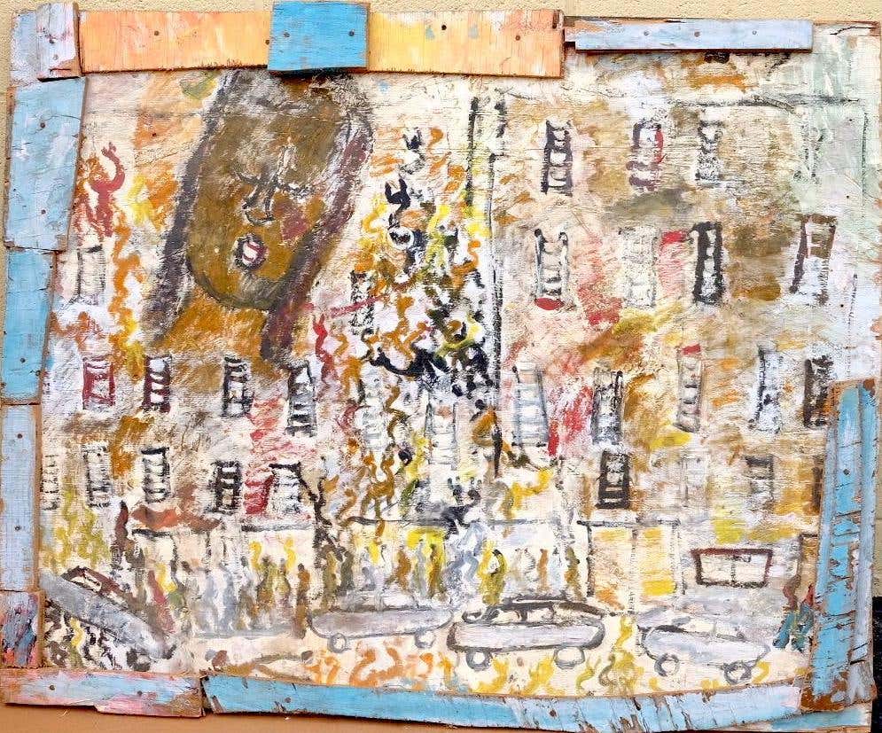 An Inspiring Collage by SelfTaught Miami Artist Purvis Young The Study