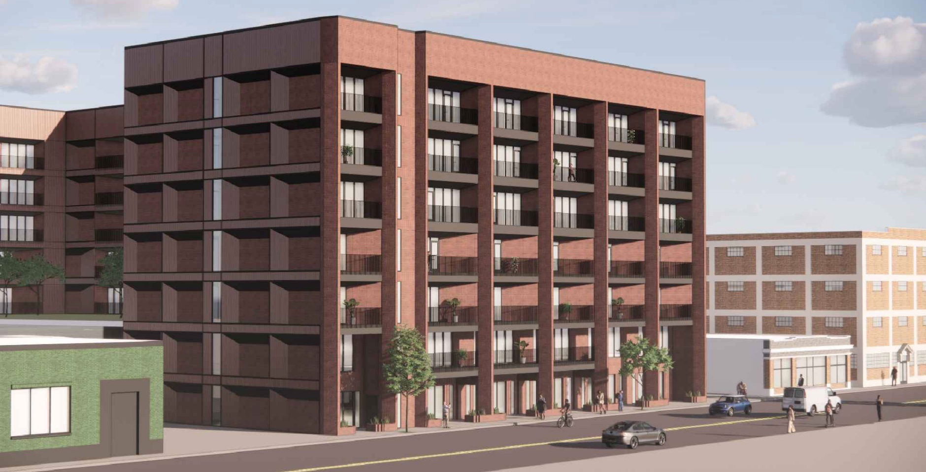 Thalhimer plans 7story apartment building on Sampson Coatings site in