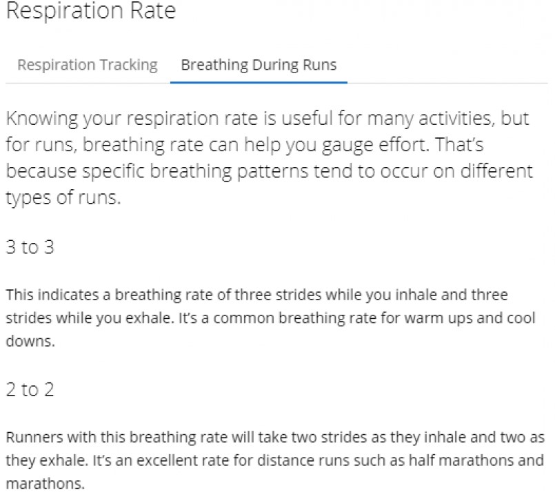 Critical relationship between respiratory rate, heart rate and cadence Critical relationship between respiratory rate, heart rate and cadence