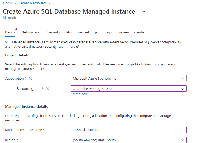 Getting started with Azure SQL Managed Instance
