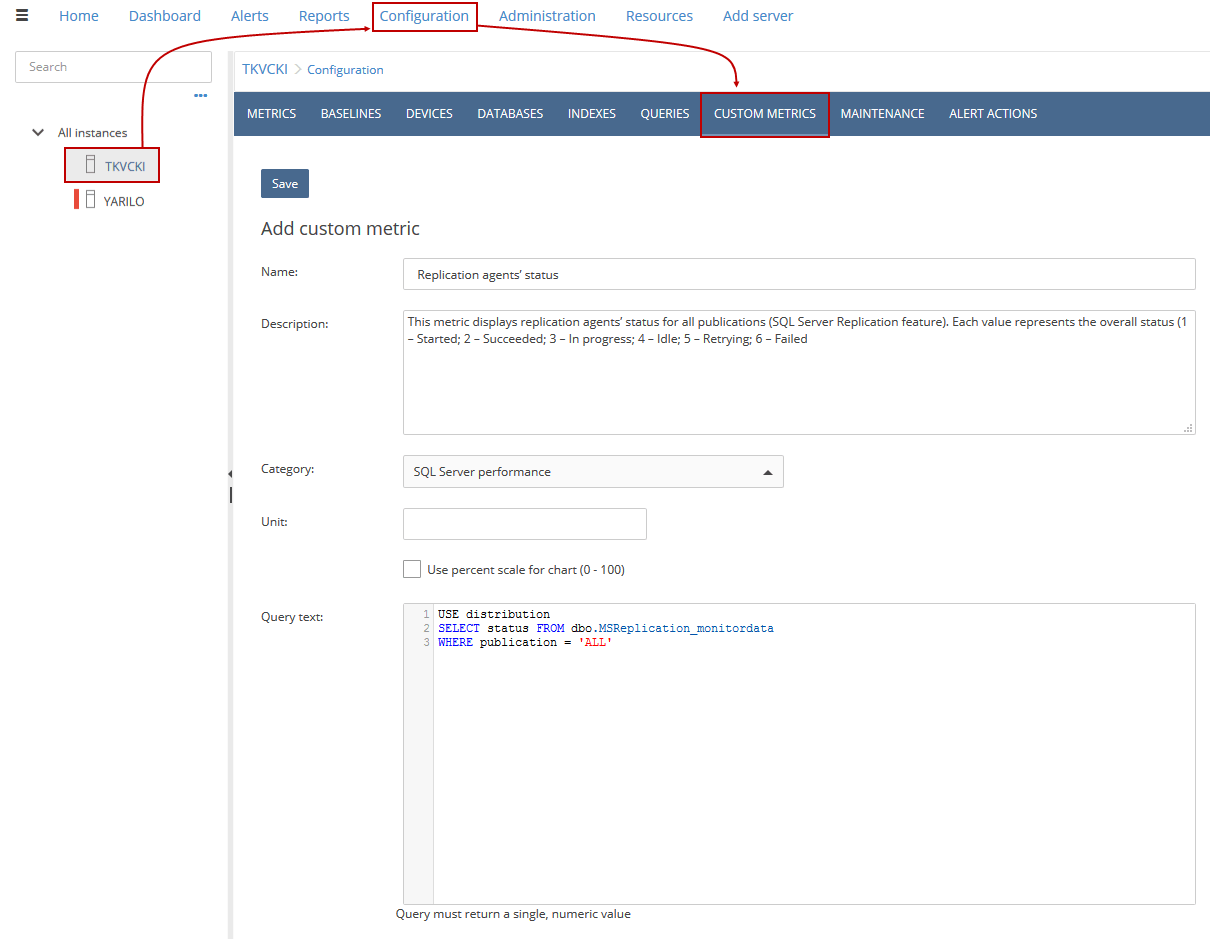 How to monitor SQL Server replication agent status