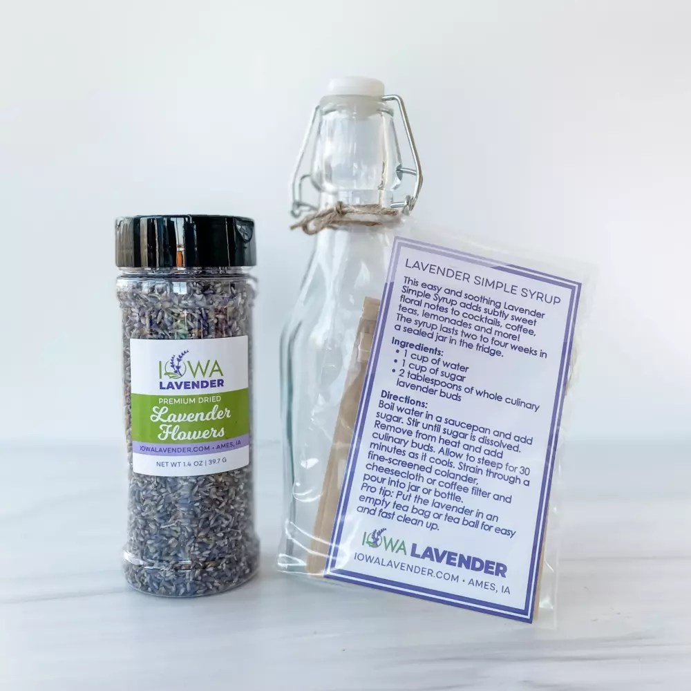 Lavender Simple Syrup Kit Shop Iowa