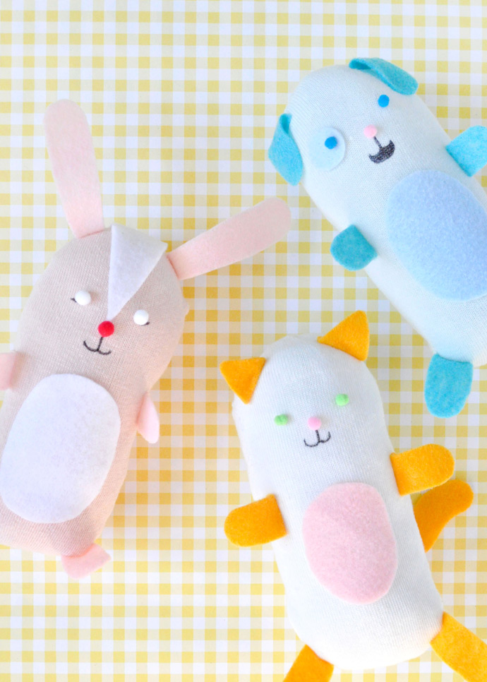 DIY NoSew Stuffed Sock Animals Handmade Charlotte