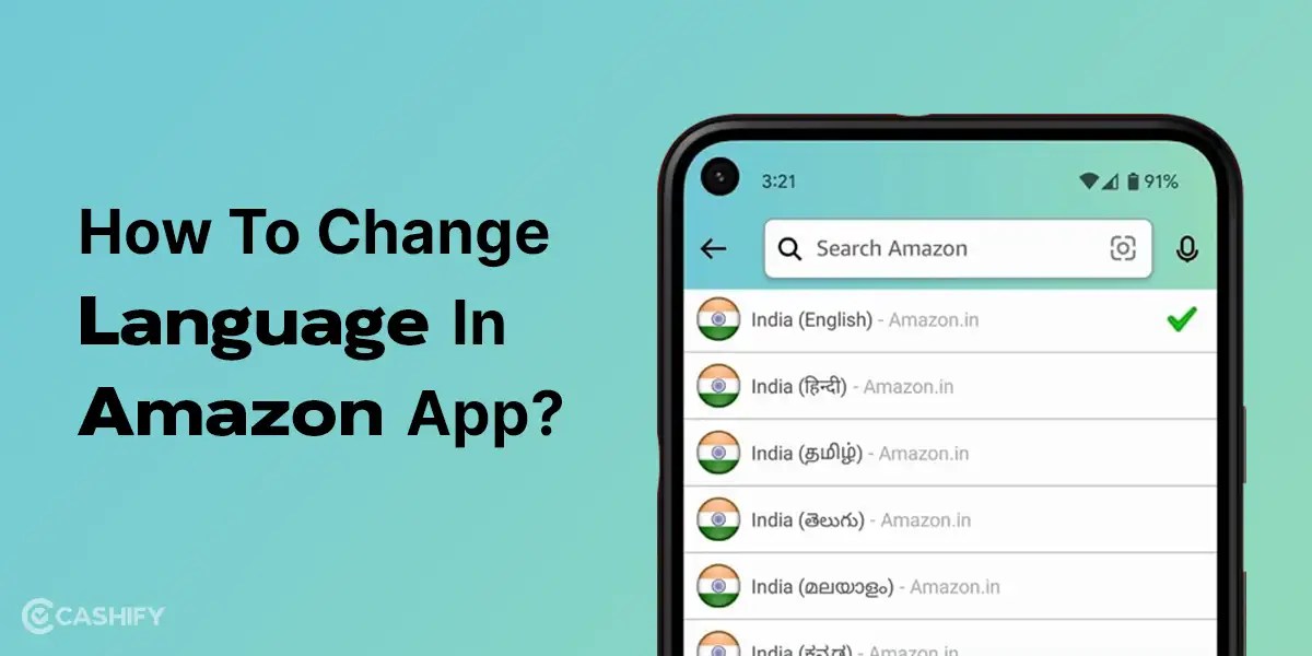 How To Change Language In Amazon App? Cashify Blog