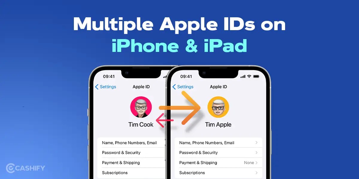Multiple Apple IDs 3 Ways to Use on iPhone and iPad Cashify Blog