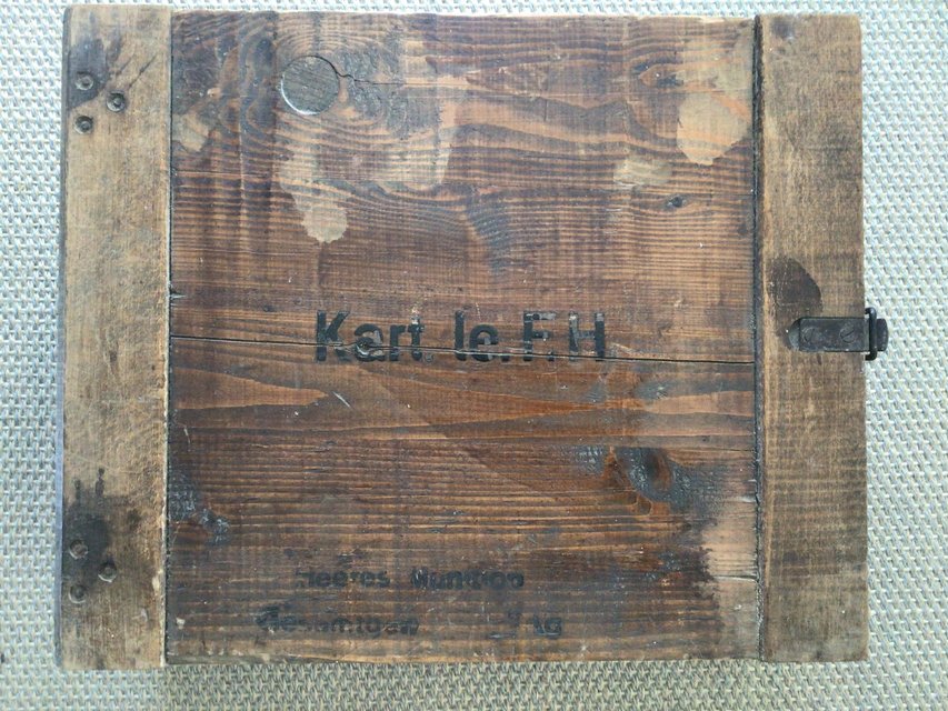 WW2 German Army 10.5cm Field Howitzer Ammo Crate Military Stuff for