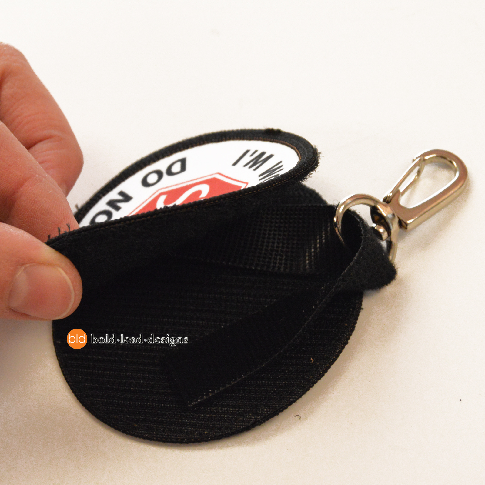 Leash Wrap for Service Dog doublesided badge Bold Lead Designs