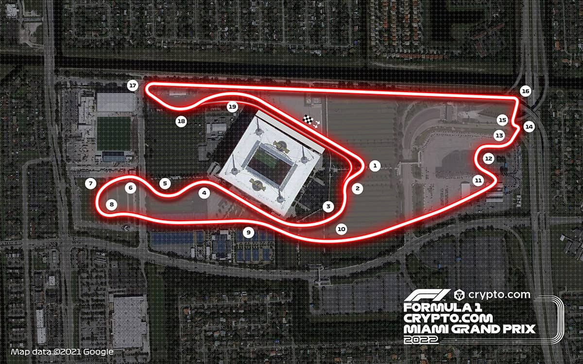 Miami F1 2022 Track Layout