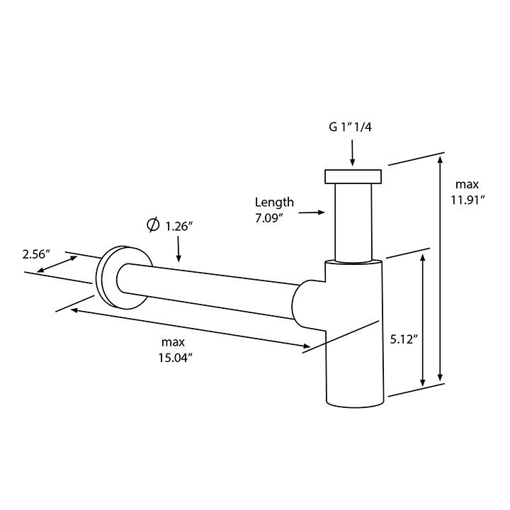 NAMEEKS HT32NO DURABLE ROUND BRASS SINK PTRAP IN MATTE BLACK