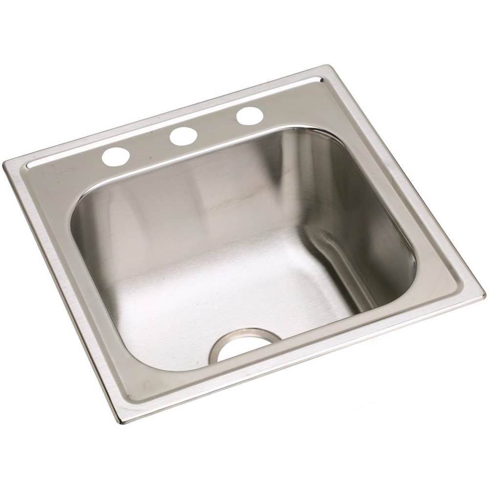 Elkay Dayton Stainless Steel 20” X 20” X 101/8”, Single Bowl Dropin