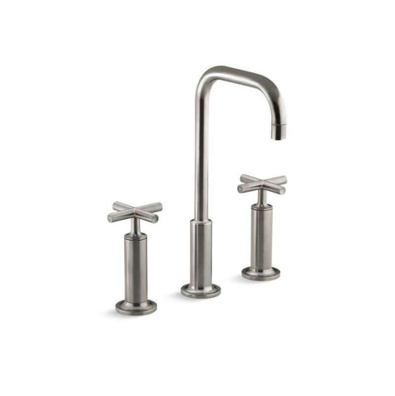 Kohler Purist® Widespread Bathroom Sink Faucet With High Cross Handles