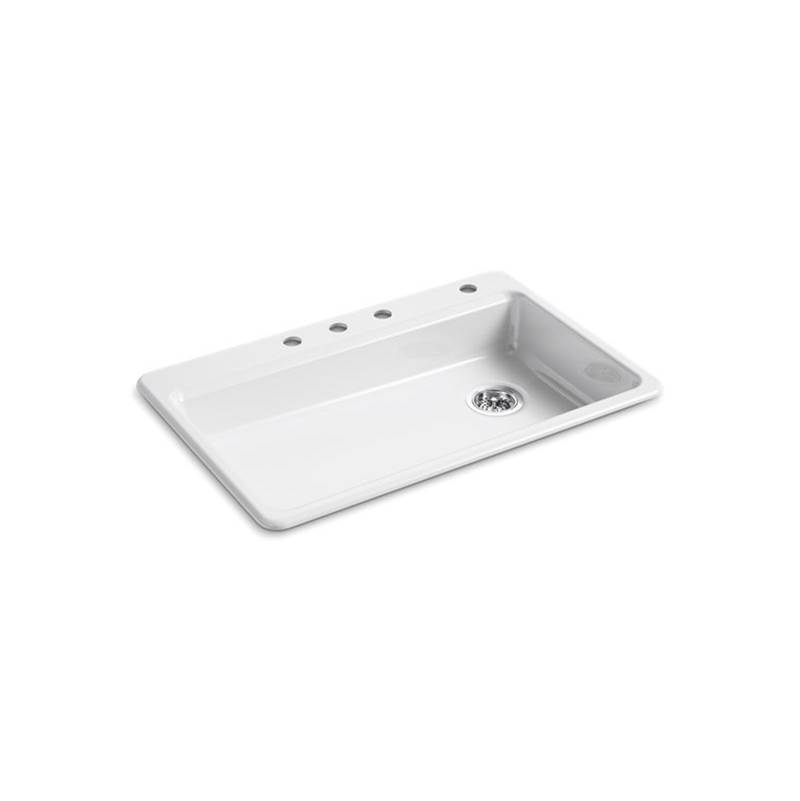 Kohler Riverby® 33” X 22” X 57/8” Topmount Singlebowl Kitchen Sink