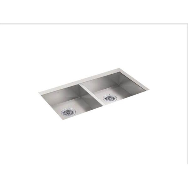Kohler Vault™ Undermount Large Double Bowl Kitchen Sink With No Faucet