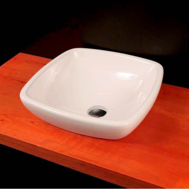 Lacava Vessel Porcelain Bathroom Sink Without An Overflow, Glazed