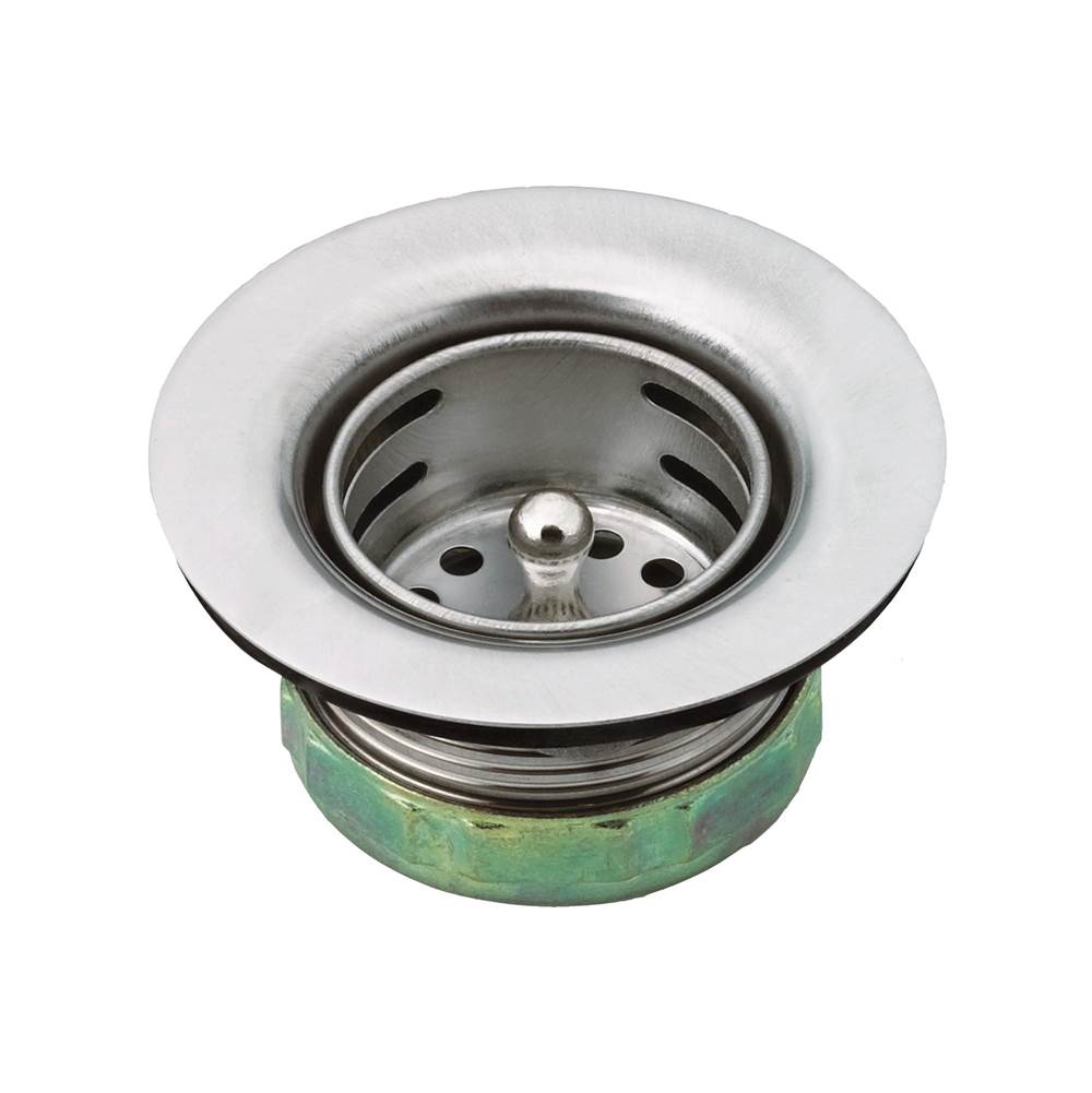 Moen Sink Basket Strainer With Drain Assembly, 2”, Stainless Steel