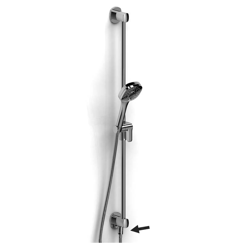 Riobel Hand shower rail with builtin elbow supply TradeConnect by