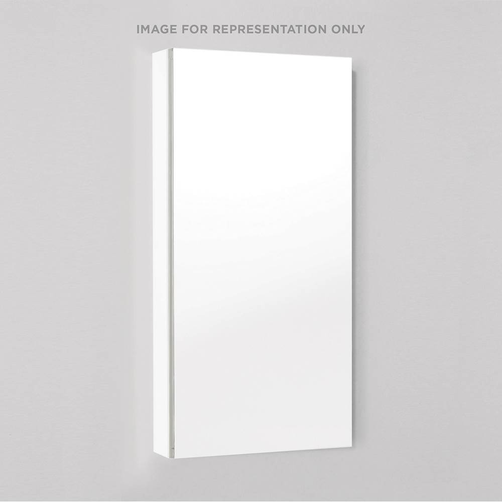 Robern M Series 20” X 40” X 4”, Flat Top, Polished Edge, Right