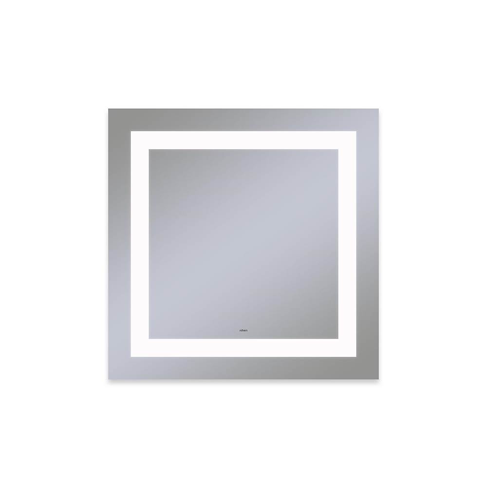 Robern Vitality Lighted Mirror, 30” X 30” X 13/4”, Rectangle, Inset