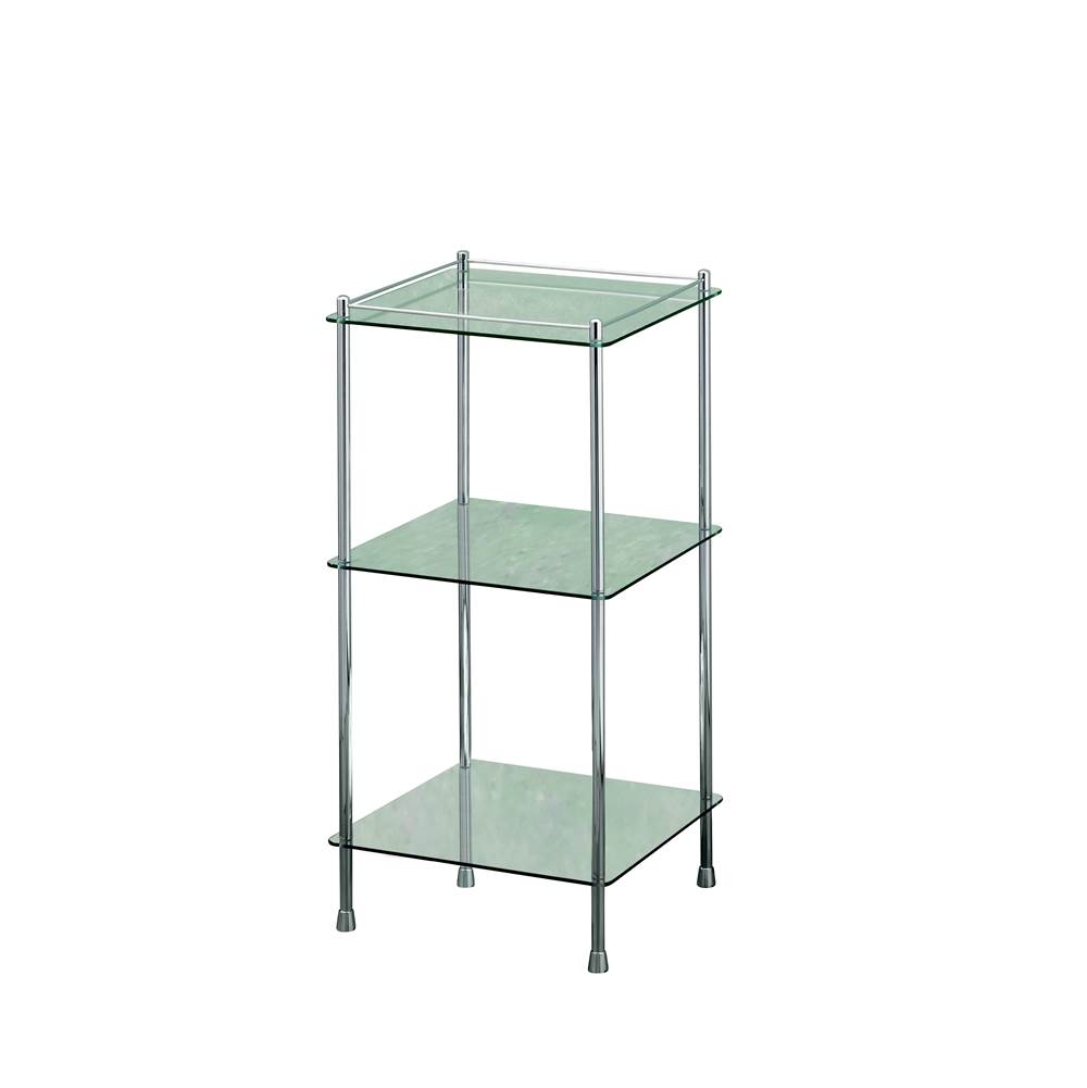 Valsan Essentials 3tier Glass Shelf Unit TradeConnect by Studio41