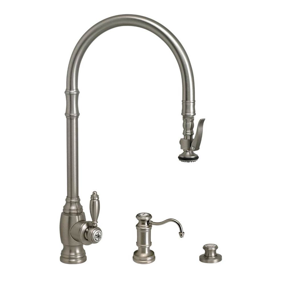 Waterstone Traditional Extended Reach Plp Pulldown Faucet 3pc. Suite