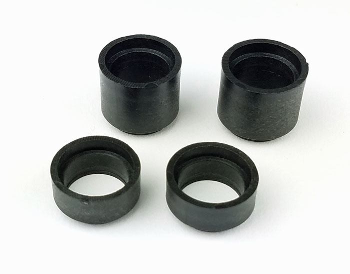 BIG BORE SPRING SPACERS (2 SHORT, 2 LONG) Custom Works RC