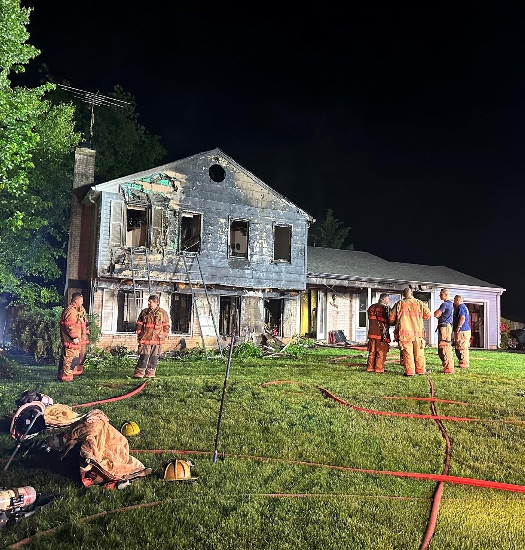 House Struck by Lightning Saturday Night; One Family Displaced The MoCo Show