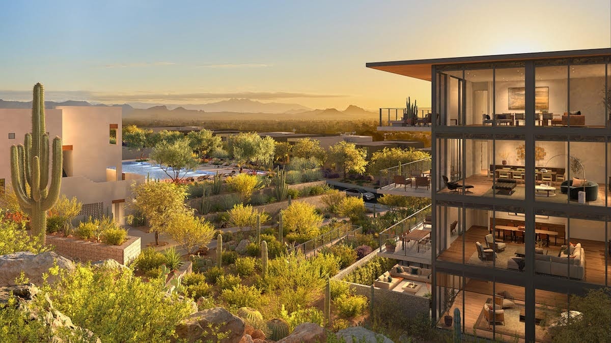Construction underway on luxury condos at base of Camelback Mountain