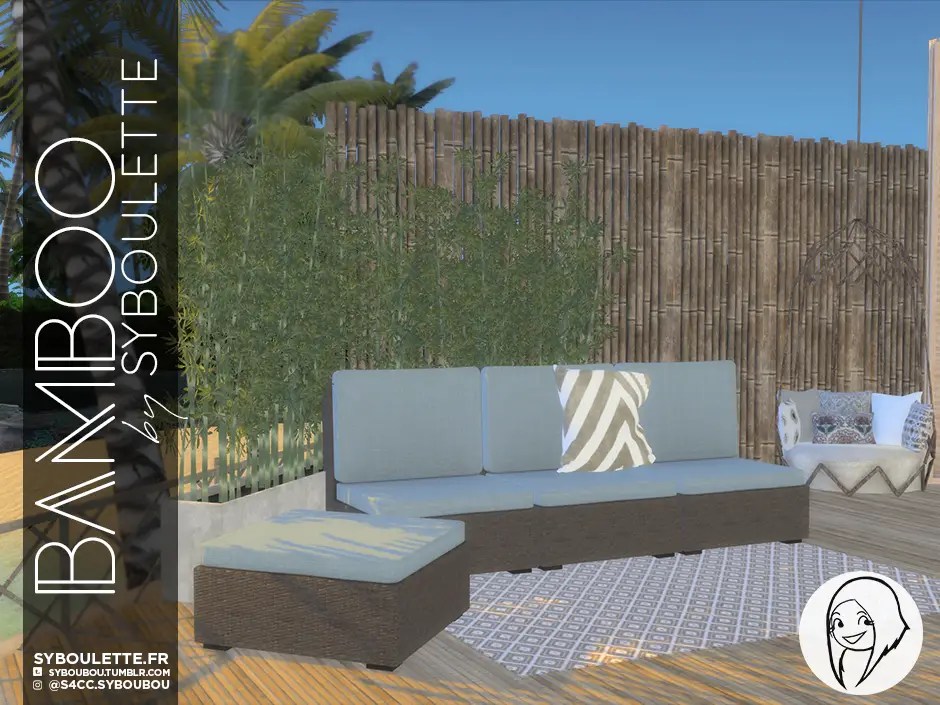 Bamboo build cc sims 4 Syboulette Custom Content for The Sims 4