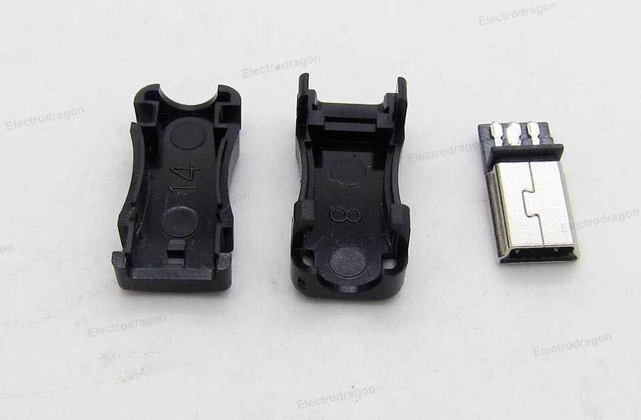 5Kits USB Connector Kit w/Plastic Case [Types] ElectroDragon