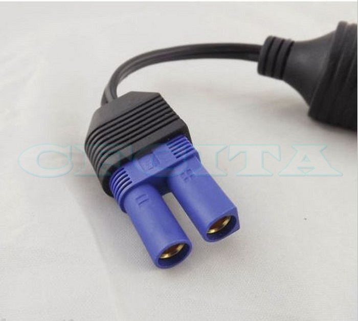 12V Cigarette Lighter Plug with EC5 Socket for Power Bank Jump Starter