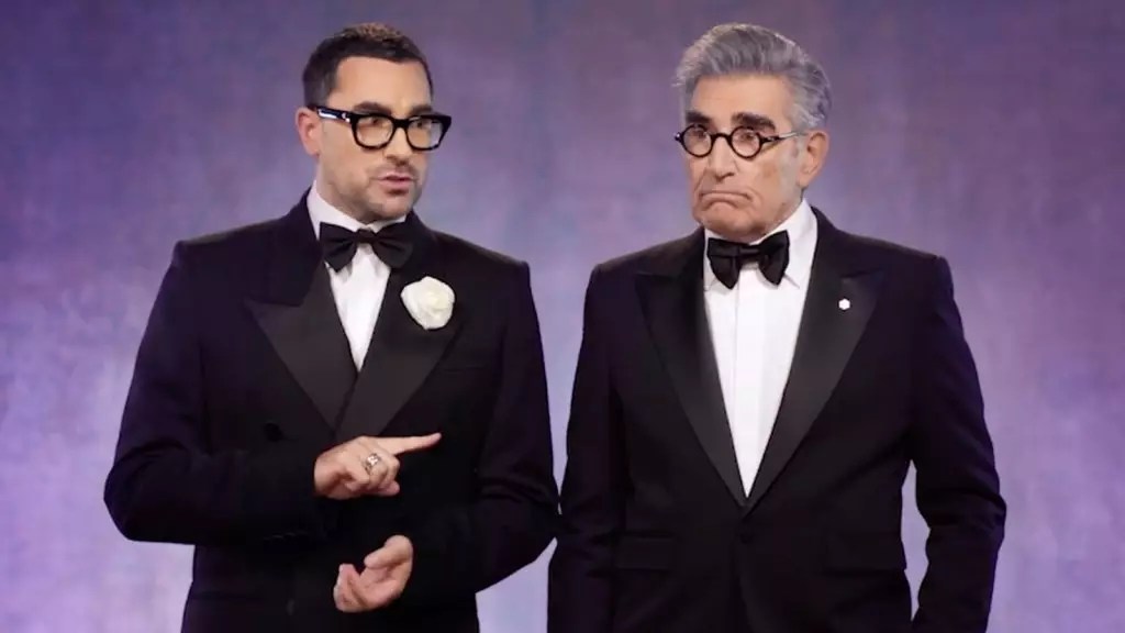 Dan and Eugene Levy to Co-Host 2024 Emmys: A Look at the Duo’s Humorous Chemistry Dan and Eugene Levy to Co-Host 2024 Emmys: A Look at the Duo’s Humorous Chemistry