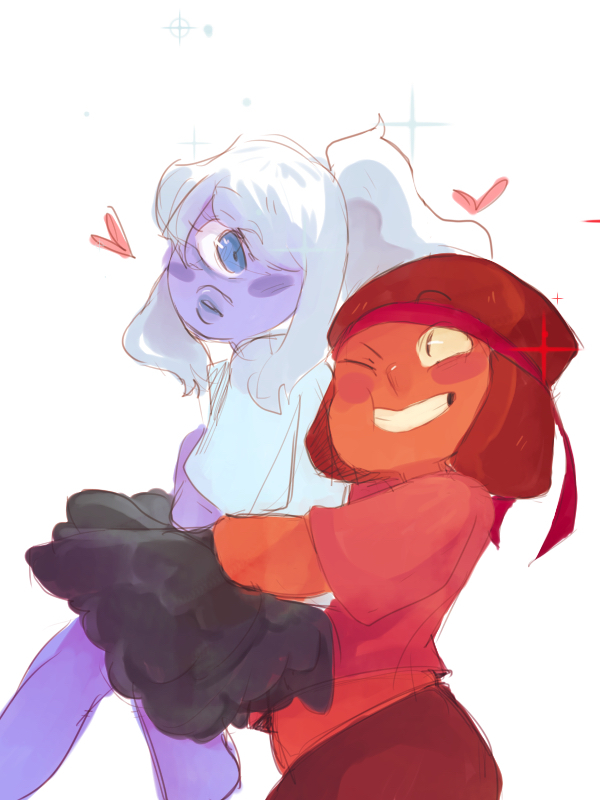ruby, sapphire, steven universe, crystal gems image 3295514 by Lauralai on