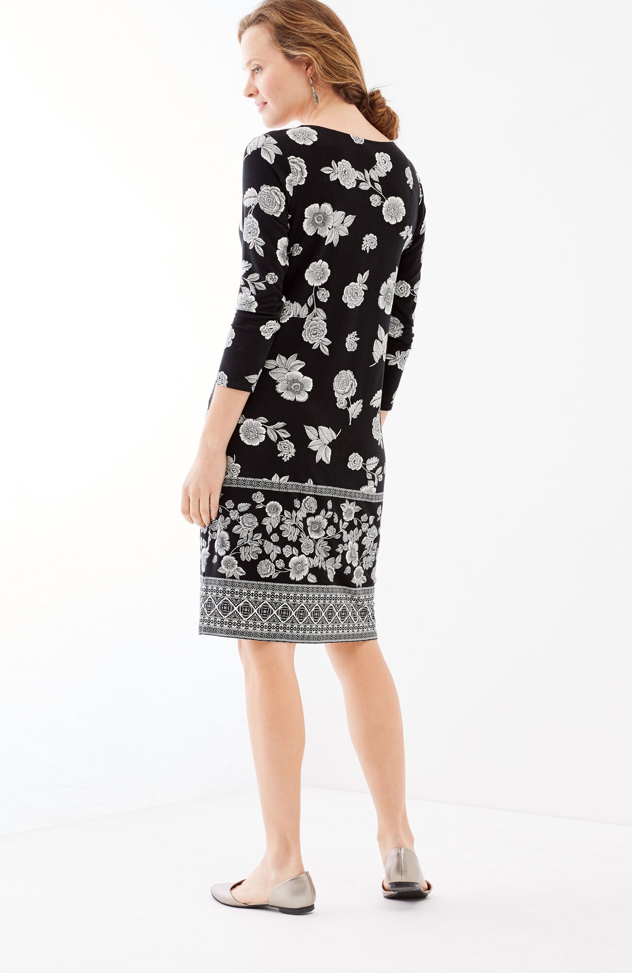 3/4sleeve favorite dress J.Jill