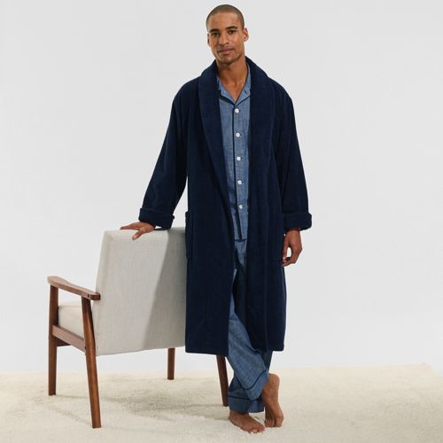 Men's Turkish Terry Bath Robe Lands' End