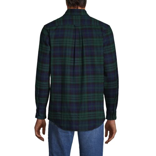 Men's Flagship Flannel Shirt, Traditional Fit Lands' End