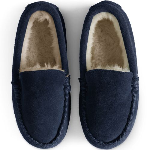 Kids' Moccasin Slippers Lands' End