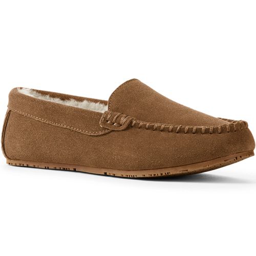 Women's Suede Moccasin Slippers Lands' End