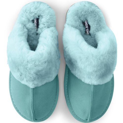 Lands End Women's Shearling Scuff Slippers Shop
