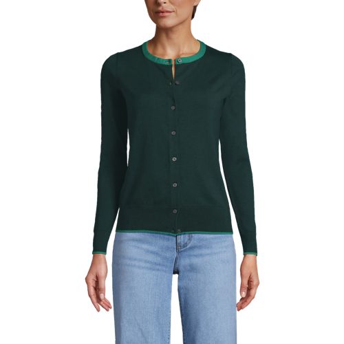 Women's Supima Cotton Cardigan Lands' End