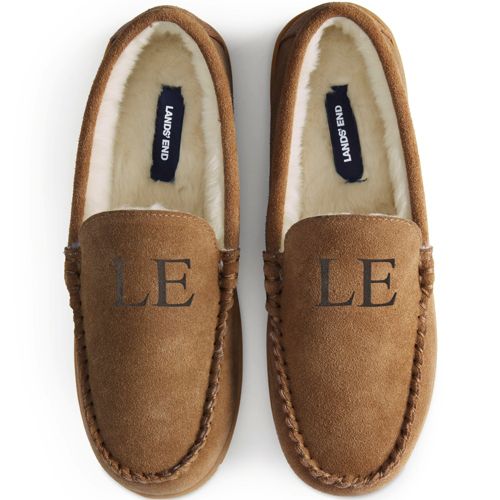 "Best Mens Moccasin Slippers" Lands' End