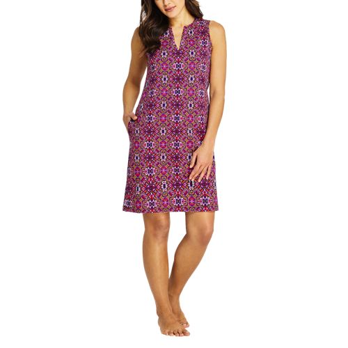 Women's Sleeveless Cotton Coverup Lands' End