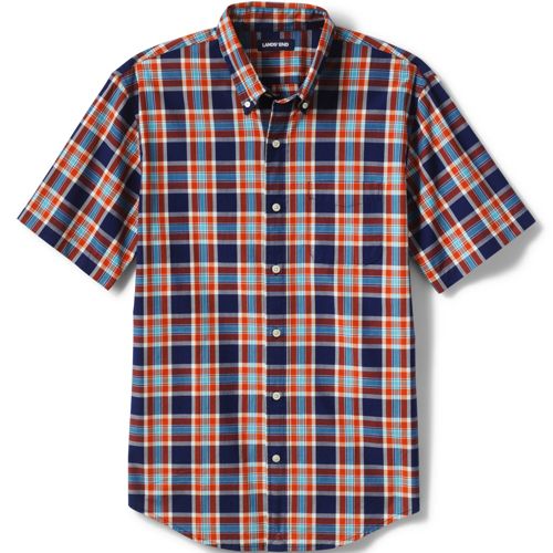 Men's Short Sleeve Cotton Shirt Lands' End